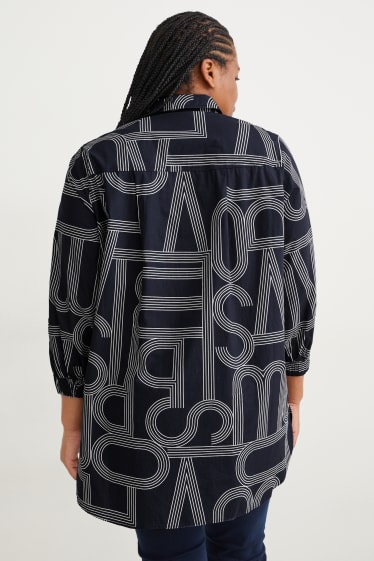 Women - Blouse - dark blue