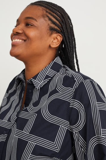 Women - Blouse - dark blue