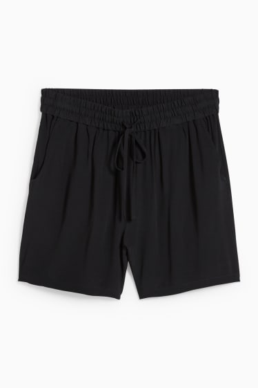 Donna - Shorts basic - vita media - nero