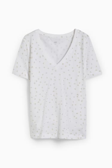 Donna - T-shirt basic - fantasia - beige chiaro