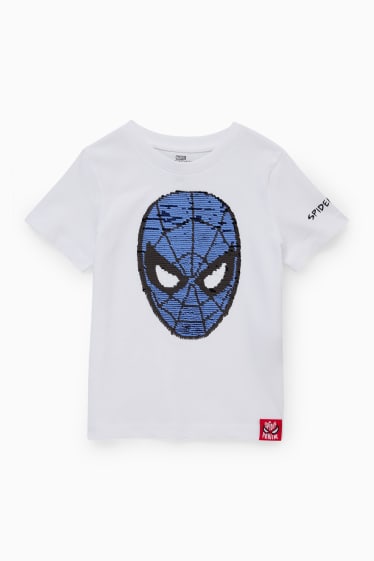 Kinderen - Spider-Man - T-shirt - glanseffect - wit