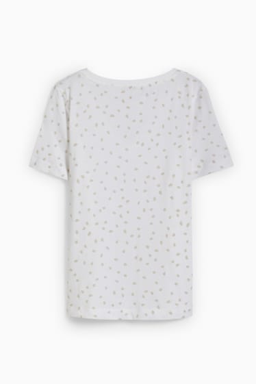 Donna - T-shirt basic - fantasia - beige chiaro