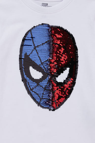 Kinderen - Spider-Man - T-shirt - glanseffect - wit