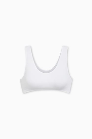 Femmes - Brassière - sans coutures - blanc
