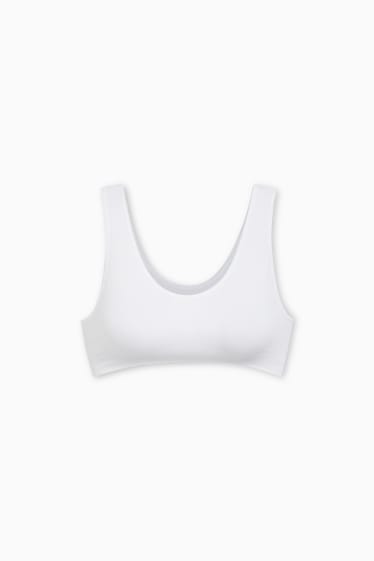 Damen - Bustier - seamless - weiß