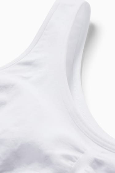 Femmes - Brassière - sans coutures - blanc