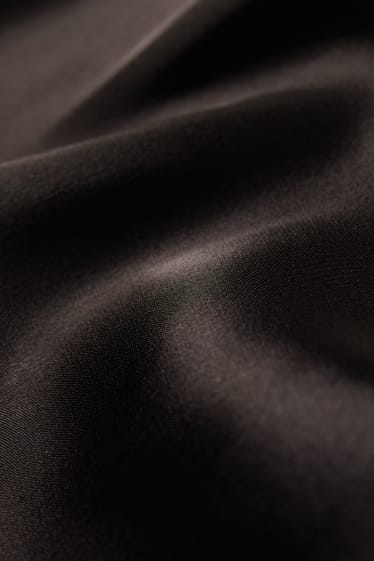 Damen - Satin-Rock - schwarz