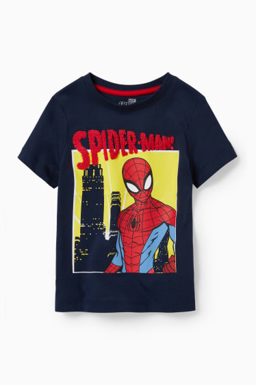 Kinderen - Spider-Man - T-shirt - donkerblauw
