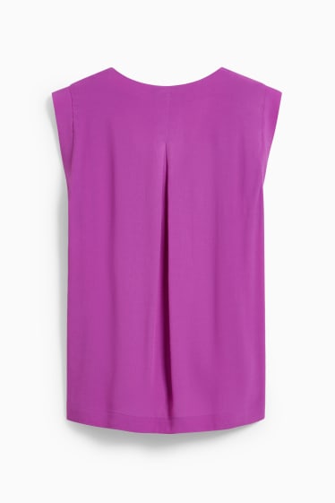 Damen - Basic-Blusentop - lila