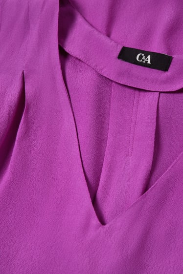 Damen - Basic-Blusentop - lila