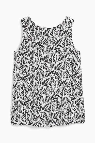 Damen - Basic-Top - schwarz / weiß