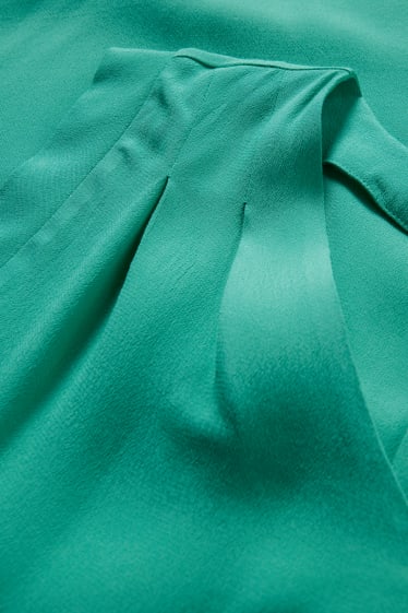 Donna - Blusa smanicata basic - verde