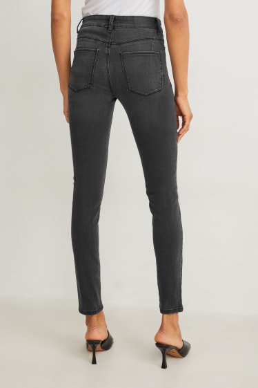 Damen - Skinny Jeans - Mid Waist - Shaping Jeans - Flex - LYCRA® - dunkeljeansgrau