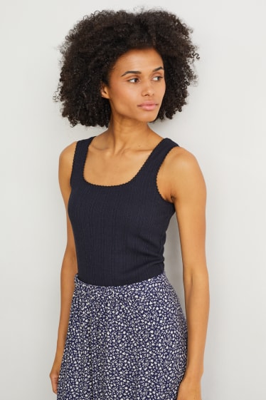 Femmes - Top - bleu foncé