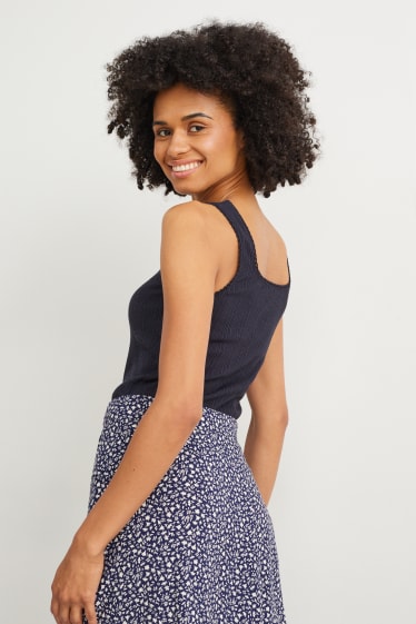 Femmes - Top - bleu foncé