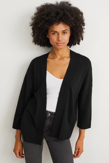 Damen - Strickjacke - schwarz