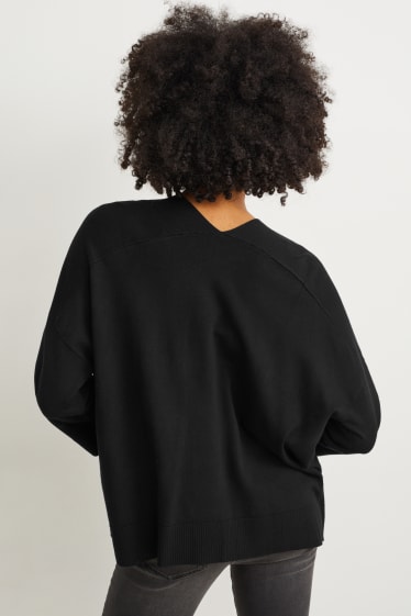 Damen - Strickjacke - schwarz