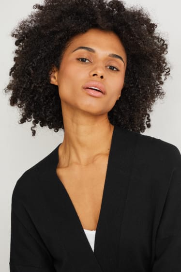 Damen - Strickjacke - schwarz