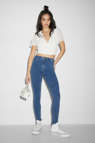 Donna - CLOCKHOUSE - super skinny jeans - vita alta - jeans blu