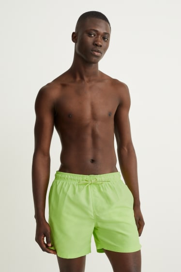 Hommes - Short de bain - vert fluo