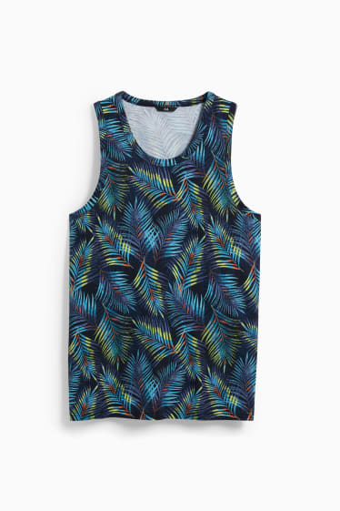 Heren - Tanktop - donkerblauw