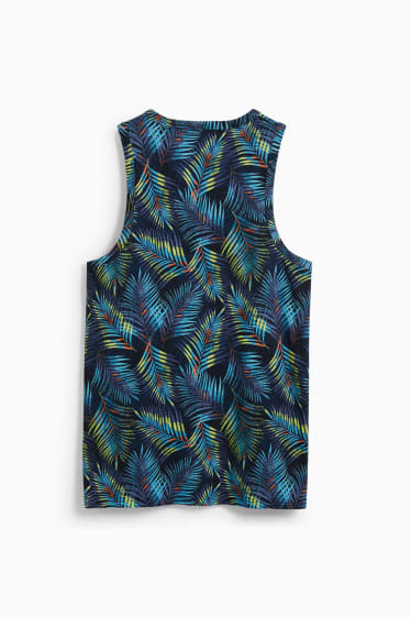 Heren - Tanktop - donkerblauw