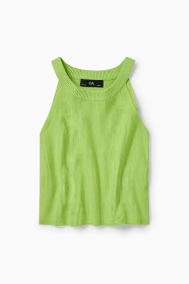 Enfants filles - Top en maille - vert clair