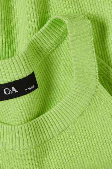 Enfants filles - Top en maille - vert clair