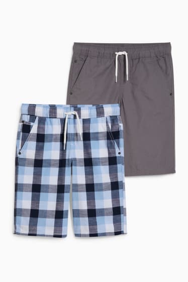 Kinder Jungen - Multipack 2er - Shorts - dunkelblau