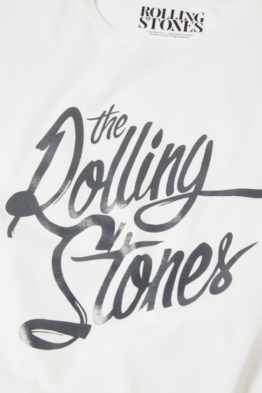 Damen - T-Shirt - Rolling Stones - cremeweiss