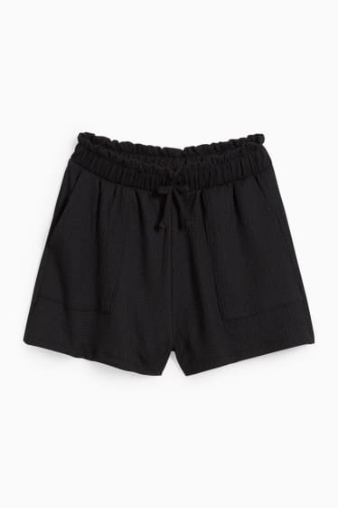 Kinder Mädchen - Shorts - schwarz