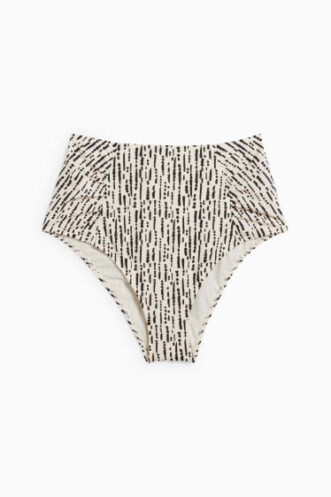 Dona - Calces de biquini - high waist - LYCRA® XTRA LIFE™ - blanc/negre