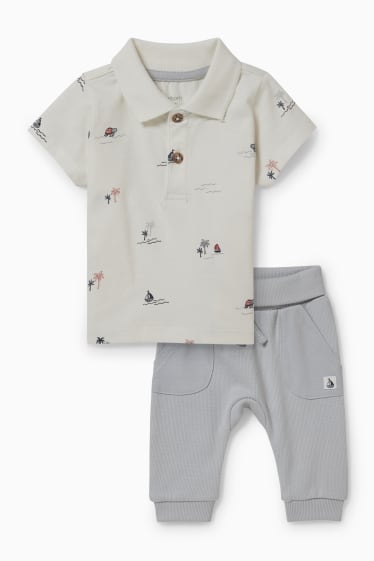 Bébés garçons - Ensemble pour bébé - 2 pièces - bleu / blanc