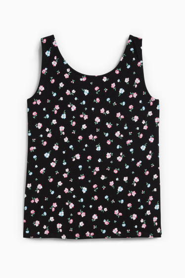 Femmes - CLOCKHOUSE - caraco - à fleurs - noir
