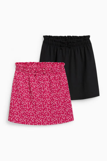 Enfants filles - Lot de 2 - jupe - noir