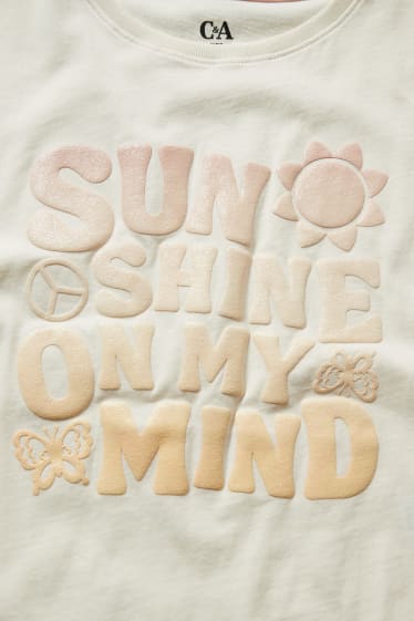 Bambine - Confezione da 4 - maglia a maniche corte - bianco crema