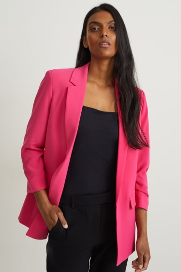 Femmes - Blazer - relaxed fit - rose