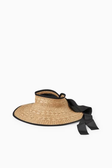 Dona - Visera solar de palla - beix
