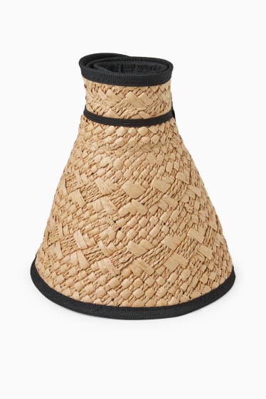 Dona - Visera solar de palla - beix