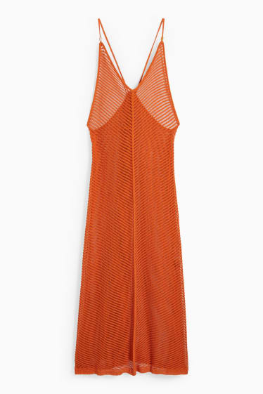 Kobiety - Sukienka plażowa - ciemnopomarańczowy