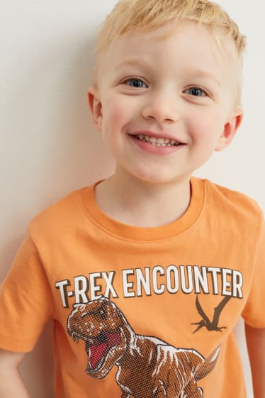 Kinder - Jurassic World - Kurzarmshirt - orange