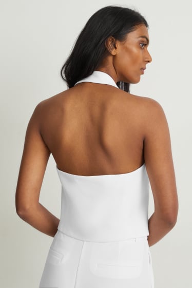 Femmes - Gilet de bureau sans manches - blanc