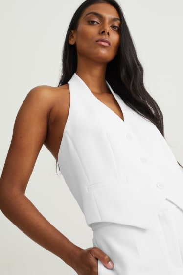 Femmes - Gilet de bureau sans manches - blanc