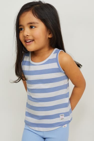 Niños - Pack de 2 - tops - azul / blanco