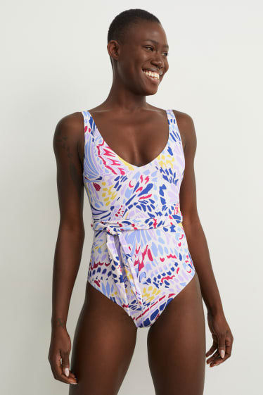 Femmes - Maillot de bain - ampliforme - LYCRA® XTRA LIFE™ - à motif - rose