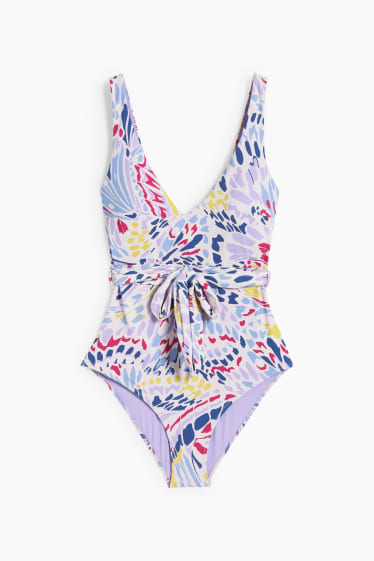 Femmes - Maillot de bain - ampliforme - LYCRA® XTRA LIFE™ - à motif - rose