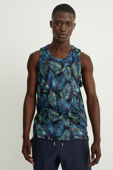 Heren - Tanktop - donkerblauw