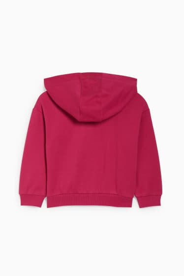 Kinder - Sweatjacke mit Kapuze - pink