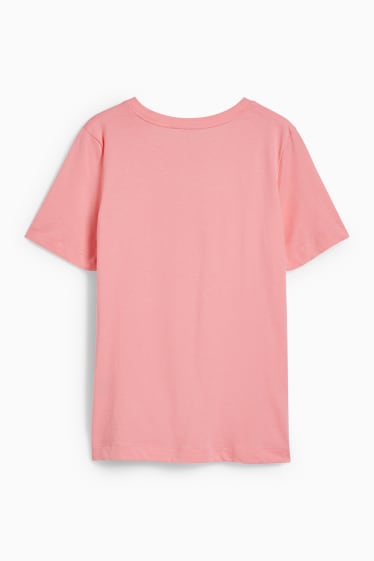 Femei - Tricou basic - roz