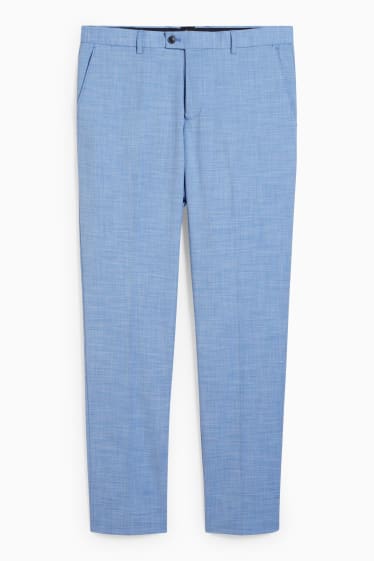 Hommes - Pantalon de costume - regular fit - Flex - LYCRA® - bleu